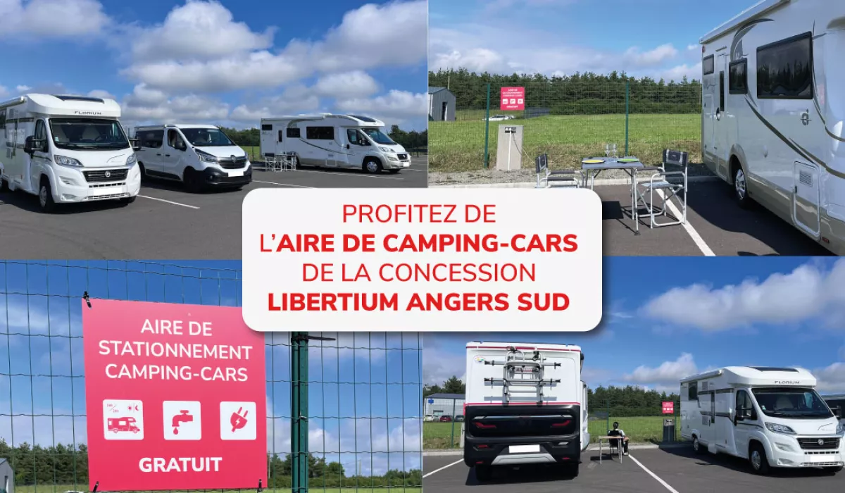 AIRE DE CAMPING CAR LIBERTIUM ANGERS SUD