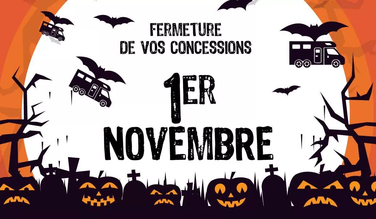 Fermeture le 1er Novembre