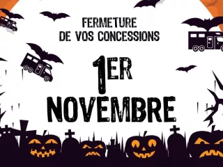 Fermeture le 1er Novembre